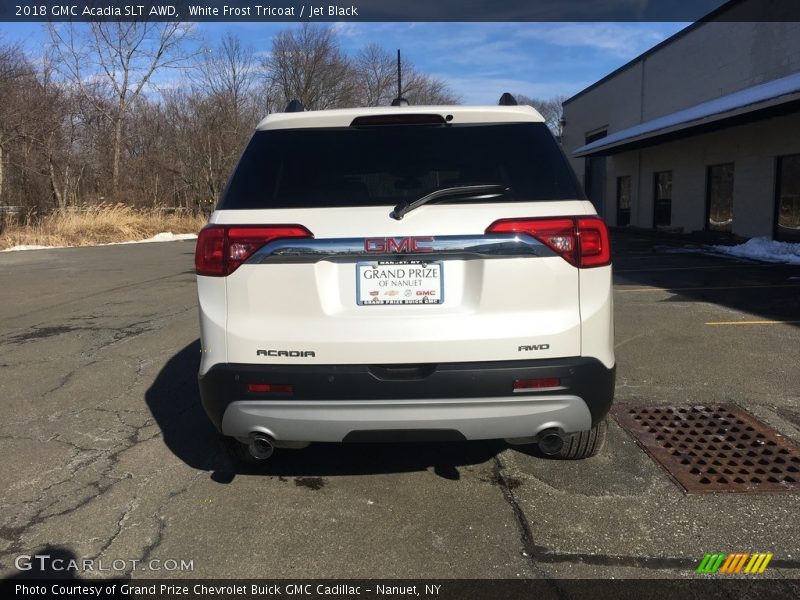White Frost Tricoat / Jet Black 2018 GMC Acadia SLT AWD
