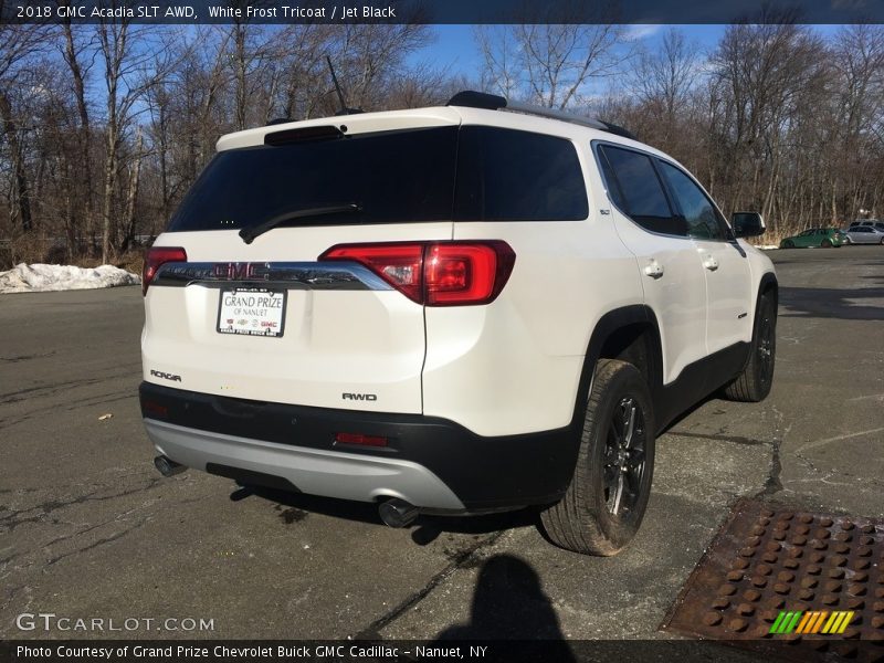 White Frost Tricoat / Jet Black 2018 GMC Acadia SLT AWD