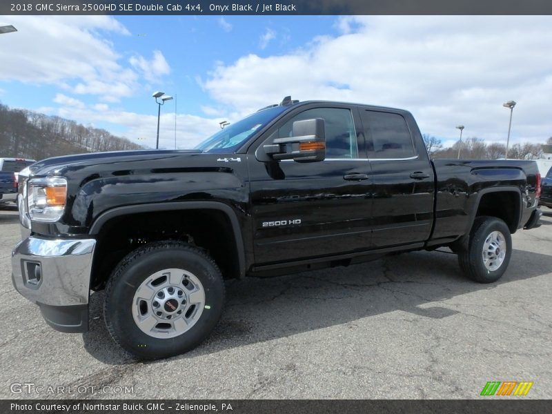 Onyx Black / Jet Black 2018 GMC Sierra 2500HD SLE Double Cab 4x4