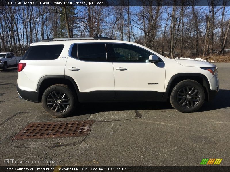 White Frost Tricoat / Jet Black 2018 GMC Acadia SLT AWD