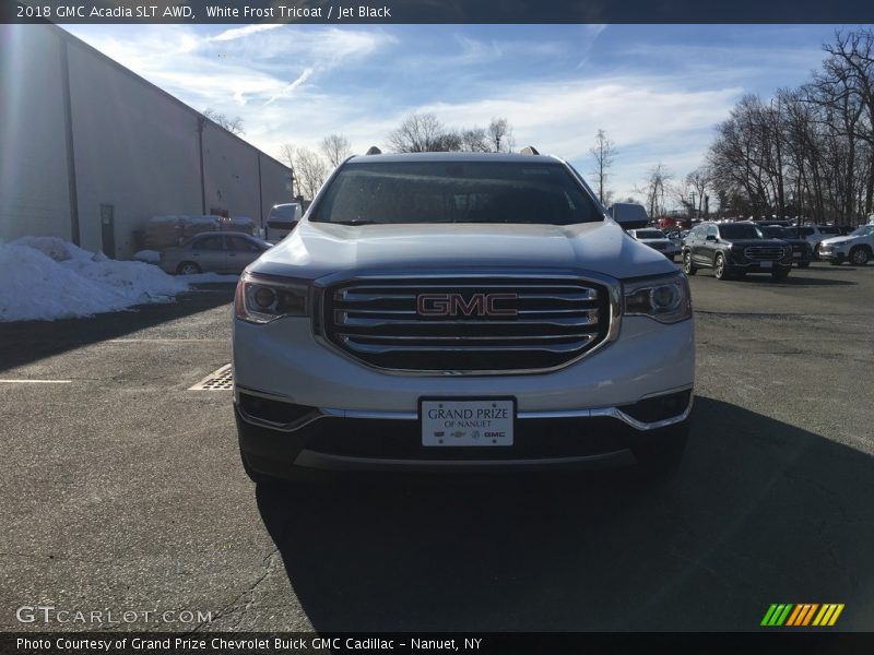 White Frost Tricoat / Jet Black 2018 GMC Acadia SLT AWD