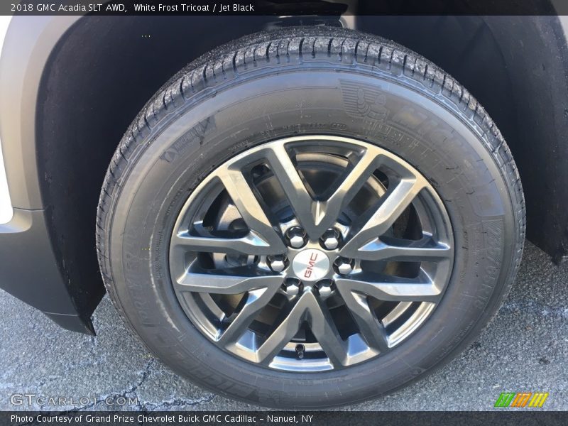 White Frost Tricoat / Jet Black 2018 GMC Acadia SLT AWD