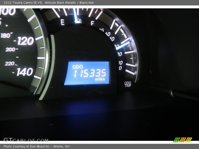 Attitude Black Metallic / Black/Ash 2012 Toyota Camry SE V6