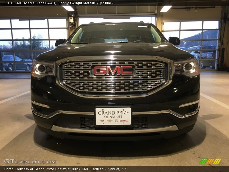Ebony Twilight Metallic / Jet Black 2018 GMC Acadia Denali AWD