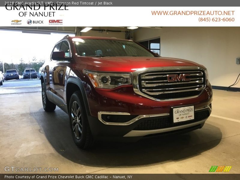Crimson Red Tintcoat / Jet Black 2018 GMC Acadia SLT AWD