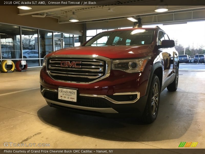 Crimson Red Tintcoat / Jet Black 2018 GMC Acadia SLT AWD