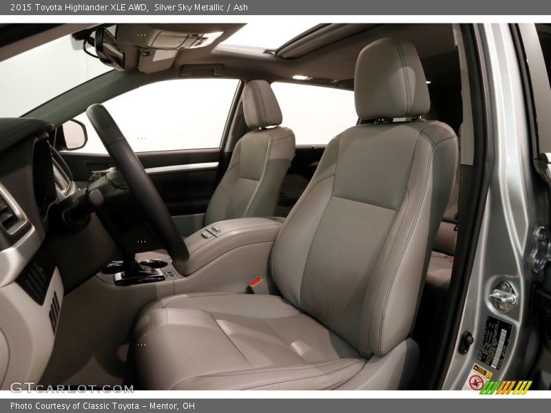 Silver Sky Metallic / Ash 2015 Toyota Highlander XLE AWD
