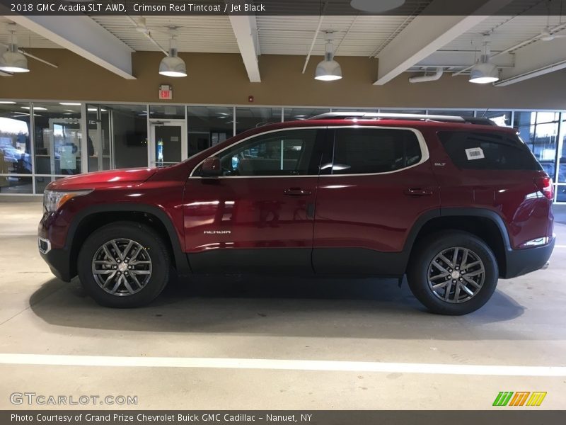 Crimson Red Tintcoat / Jet Black 2018 GMC Acadia SLT AWD