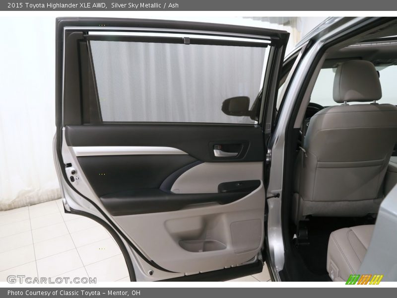 Silver Sky Metallic / Ash 2015 Toyota Highlander XLE AWD