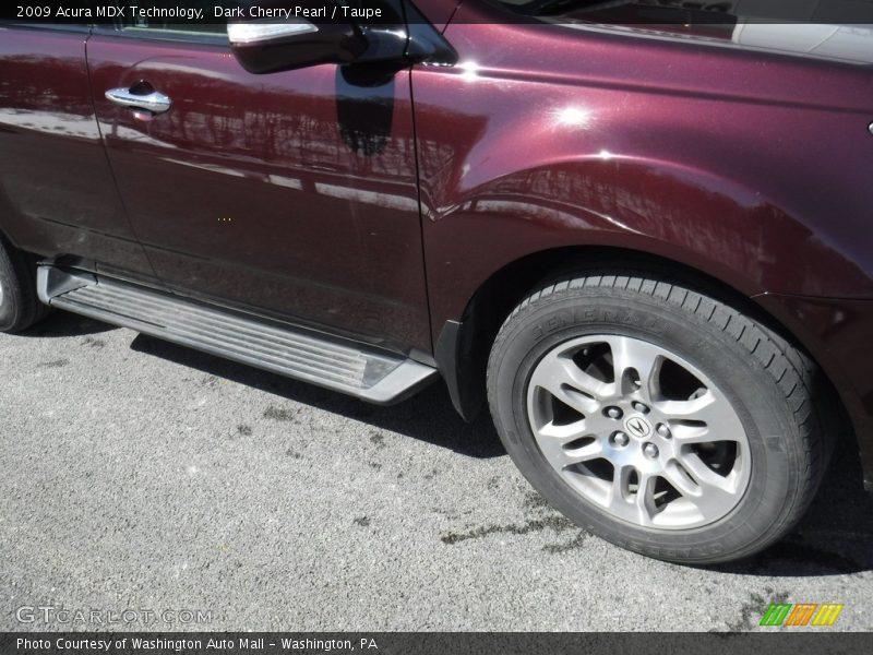 Dark Cherry Pearl / Taupe 2009 Acura MDX Technology