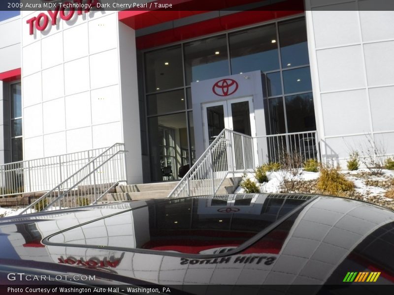 Dark Cherry Pearl / Taupe 2009 Acura MDX Technology