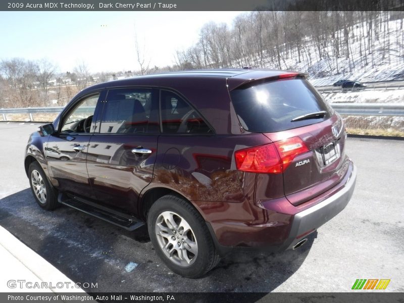 Dark Cherry Pearl / Taupe 2009 Acura MDX Technology