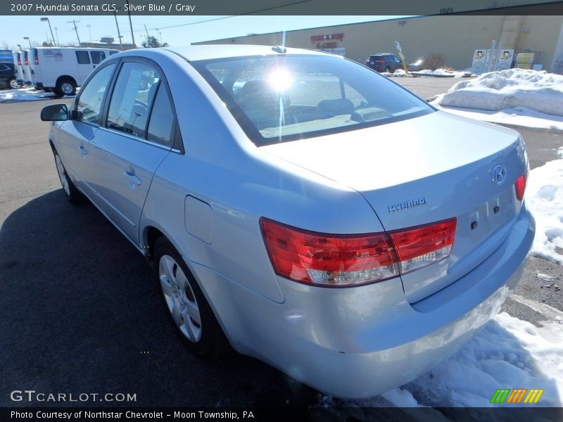 Silver Blue / Gray 2007 Hyundai Sonata GLS
