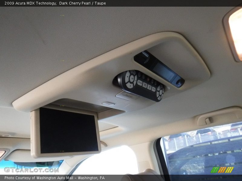 Dark Cherry Pearl / Taupe 2009 Acura MDX Technology