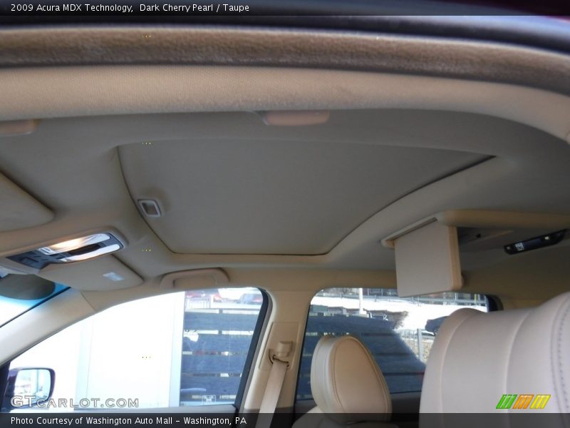 Dark Cherry Pearl / Taupe 2009 Acura MDX Technology