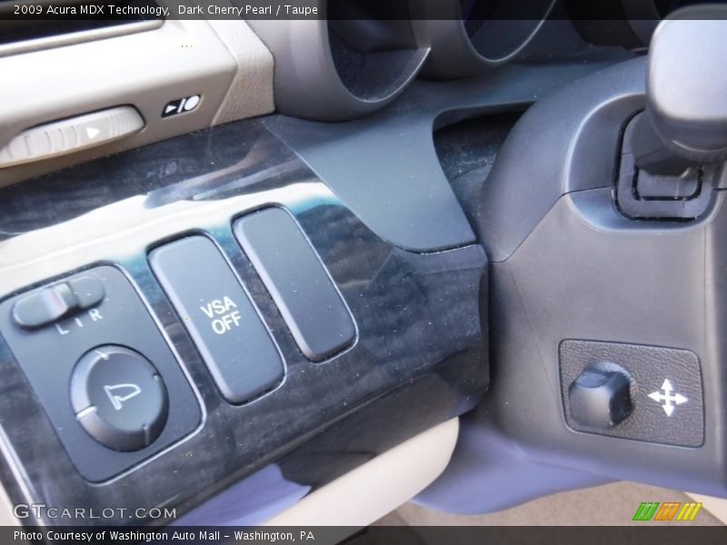 Dark Cherry Pearl / Taupe 2009 Acura MDX Technology