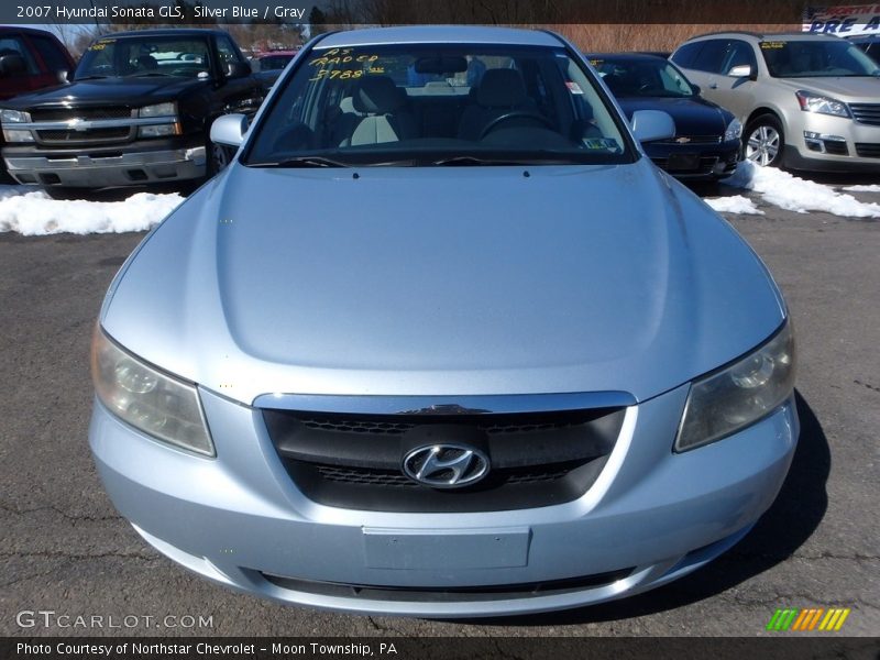 Silver Blue / Gray 2007 Hyundai Sonata GLS