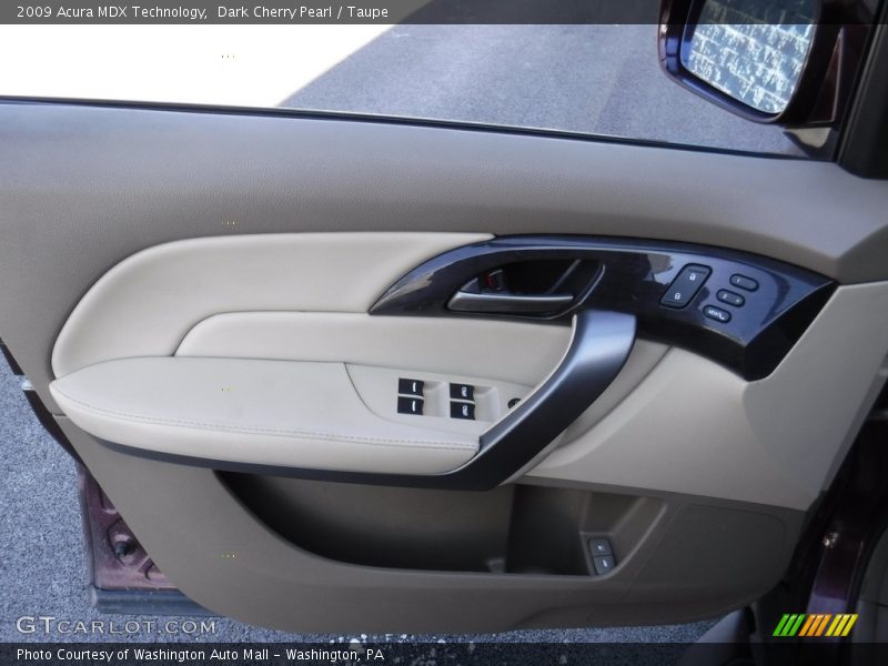 Dark Cherry Pearl / Taupe 2009 Acura MDX Technology