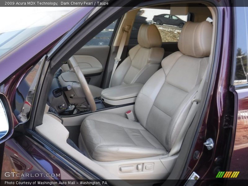 Dark Cherry Pearl / Taupe 2009 Acura MDX Technology