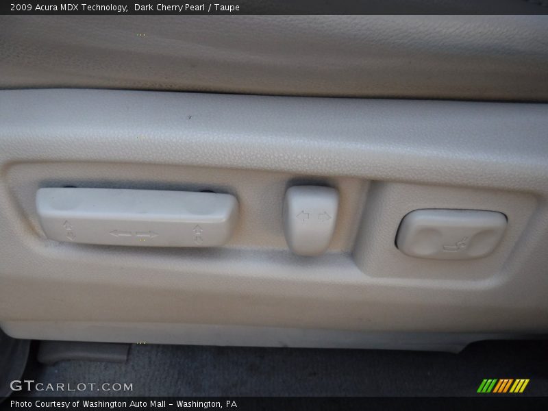 Dark Cherry Pearl / Taupe 2009 Acura MDX Technology