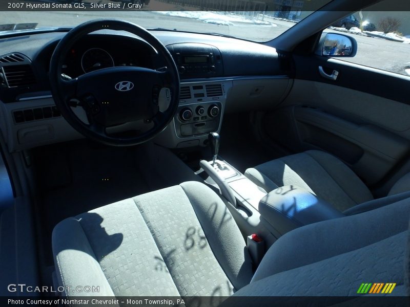 Silver Blue / Gray 2007 Hyundai Sonata GLS