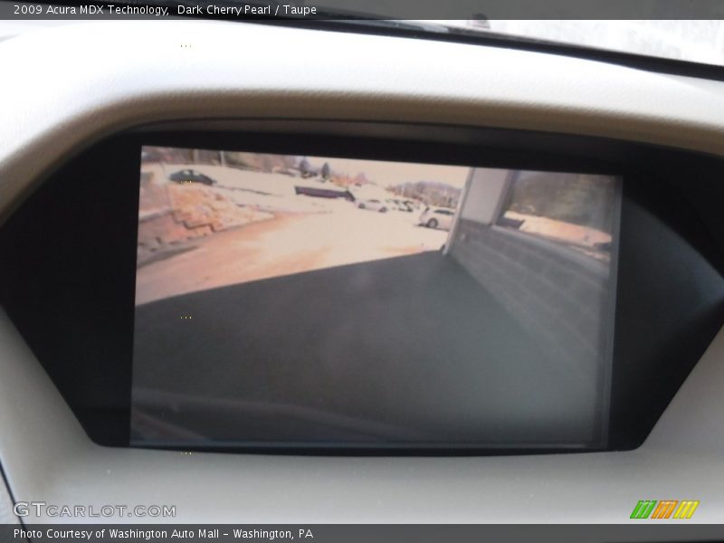 Dark Cherry Pearl / Taupe 2009 Acura MDX Technology