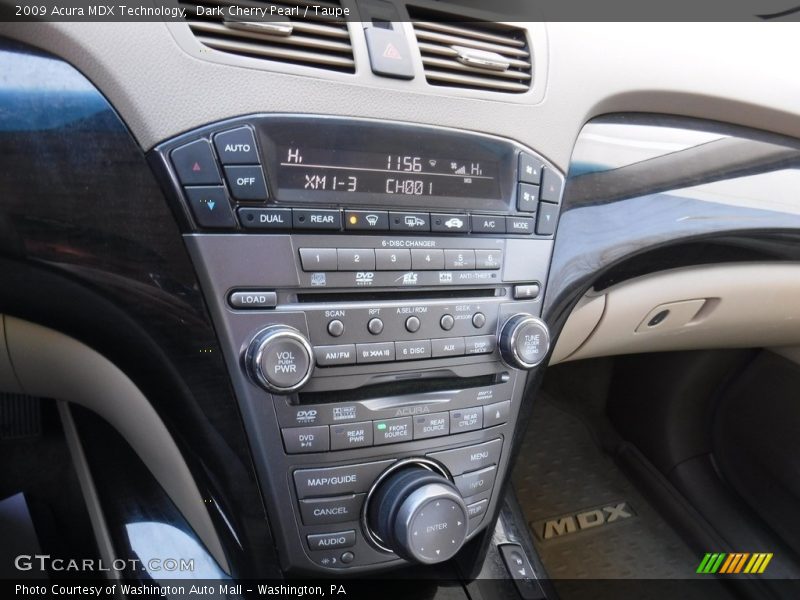 Dark Cherry Pearl / Taupe 2009 Acura MDX Technology