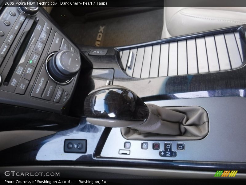 Dark Cherry Pearl / Taupe 2009 Acura MDX Technology