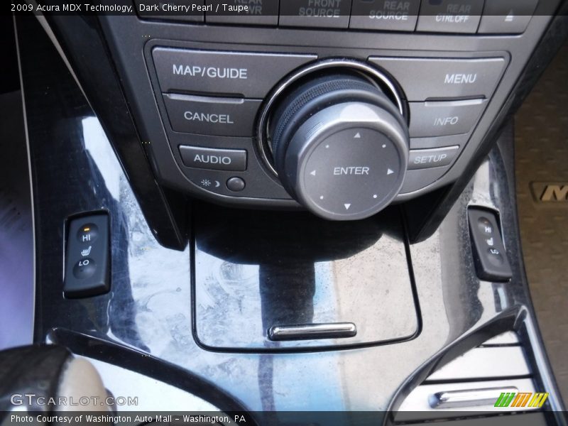 Dark Cherry Pearl / Taupe 2009 Acura MDX Technology