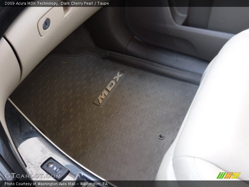 Dark Cherry Pearl / Taupe 2009 Acura MDX Technology