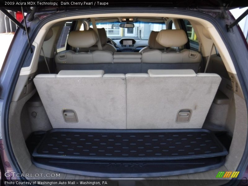 Dark Cherry Pearl / Taupe 2009 Acura MDX Technology