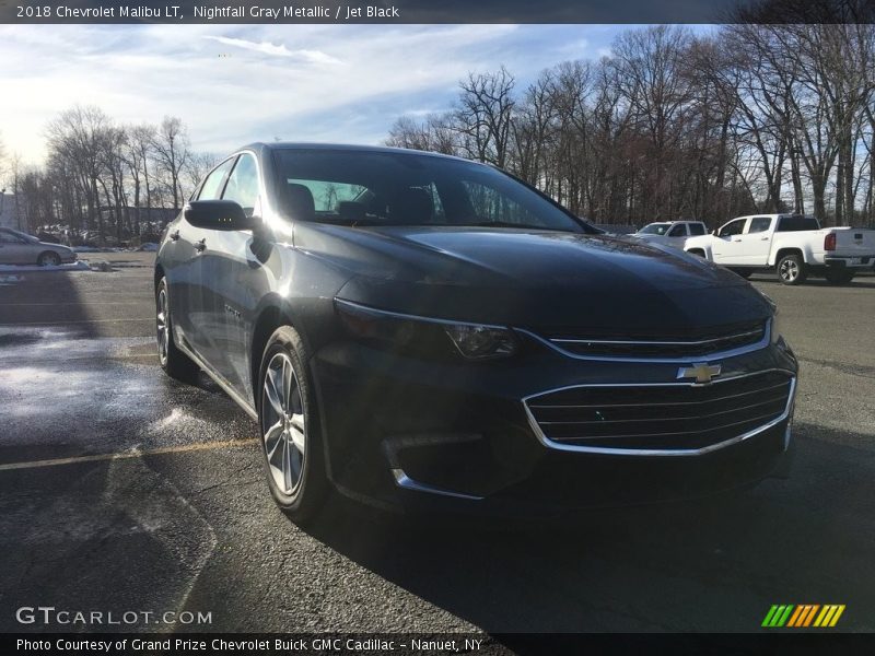 Nightfall Gray Metallic / Jet Black 2018 Chevrolet Malibu LT