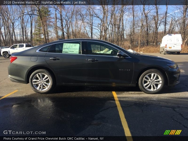 Nightfall Gray Metallic / Jet Black 2018 Chevrolet Malibu LT