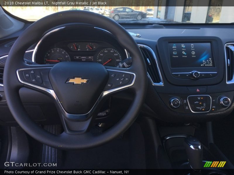Nightfall Gray Metallic / Jet Black 2018 Chevrolet Malibu LT