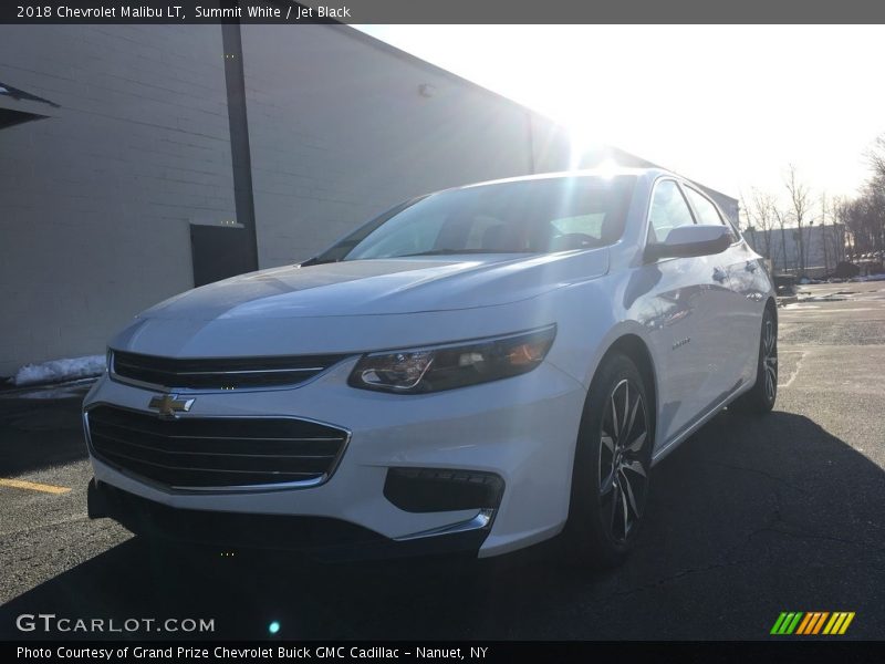 Summit White / Jet Black 2018 Chevrolet Malibu LT