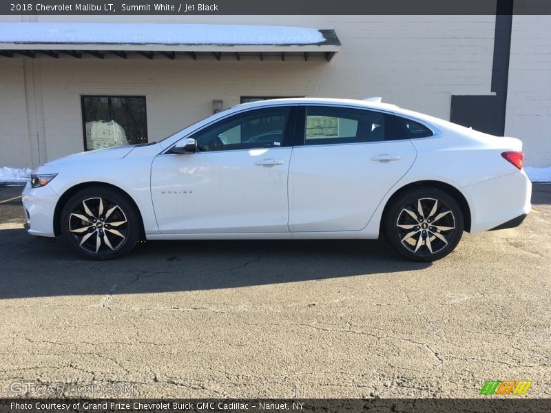 Summit White / Jet Black 2018 Chevrolet Malibu LT
