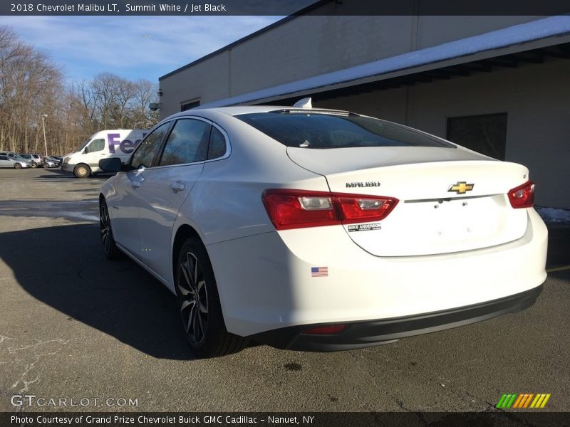 Summit White / Jet Black 2018 Chevrolet Malibu LT