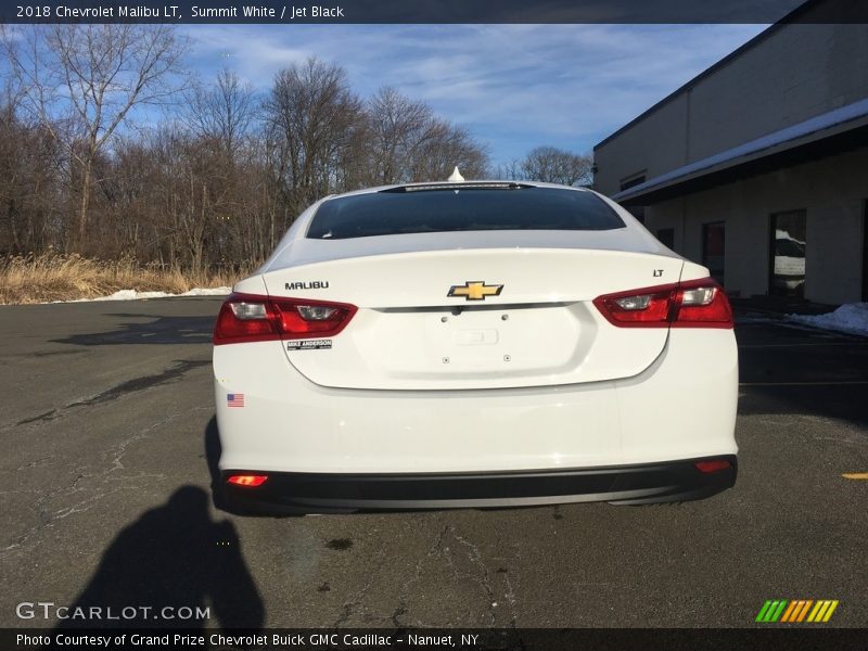 Summit White / Jet Black 2018 Chevrolet Malibu LT