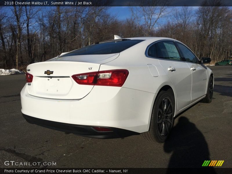 Summit White / Jet Black 2018 Chevrolet Malibu LT