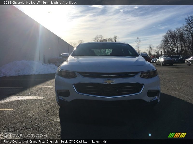 Summit White / Jet Black 2018 Chevrolet Malibu LT