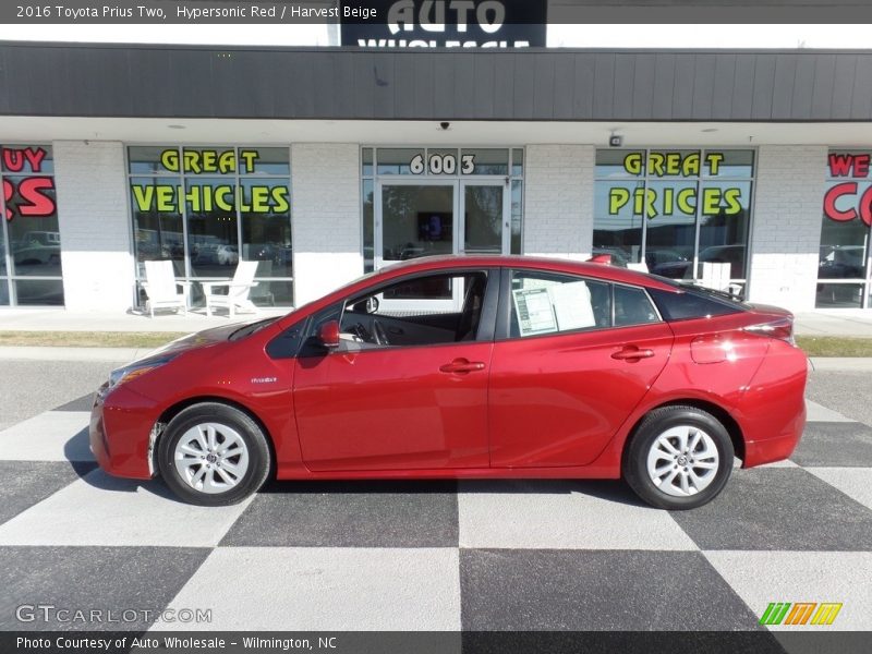 Hypersonic Red / Harvest Beige 2016 Toyota Prius Two