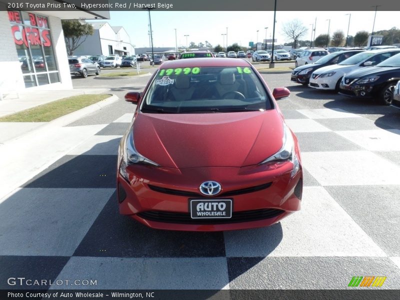 Hypersonic Red / Harvest Beige 2016 Toyota Prius Two