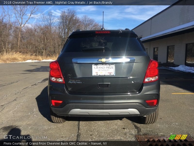 Nightfall Gray Metallic / Jet Black/Brandy 2018 Chevrolet Trax Premier AWD