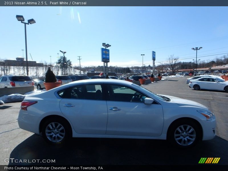 Pearl White / Charcoal 2013 Nissan Altima 2.5 S