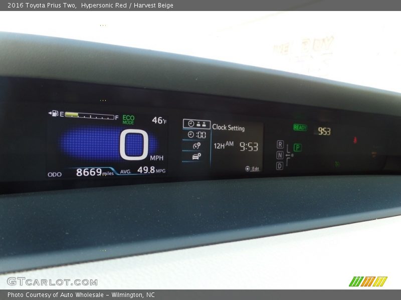 Hypersonic Red / Harvest Beige 2016 Toyota Prius Two