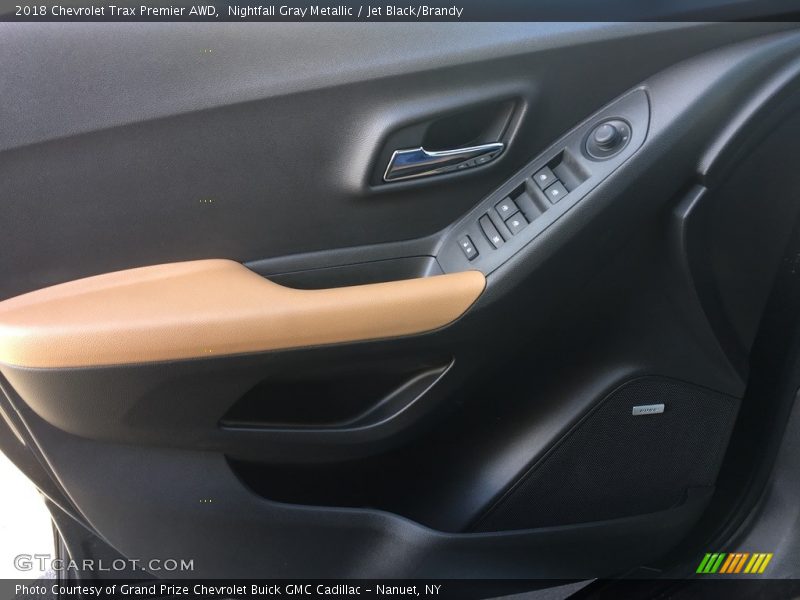 Nightfall Gray Metallic / Jet Black/Brandy 2018 Chevrolet Trax Premier AWD