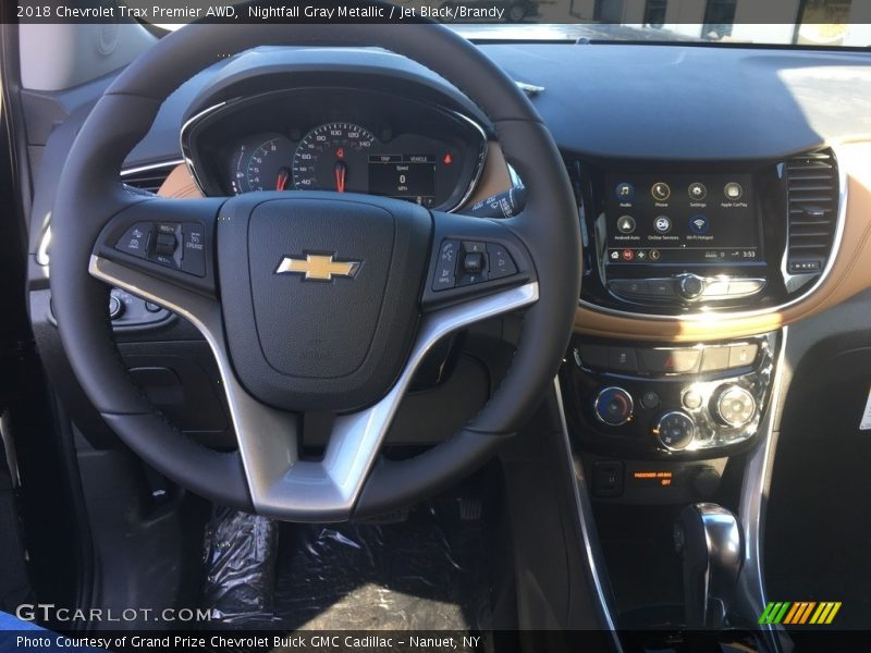 Nightfall Gray Metallic / Jet Black/Brandy 2018 Chevrolet Trax Premier AWD