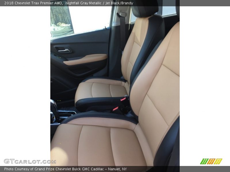 Nightfall Gray Metallic / Jet Black/Brandy 2018 Chevrolet Trax Premier AWD