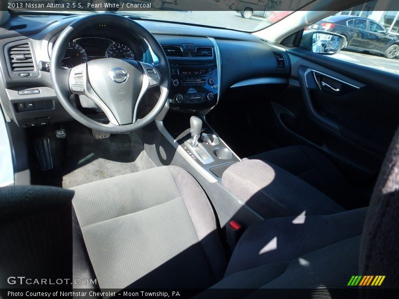 Pearl White / Charcoal 2013 Nissan Altima 2.5 S