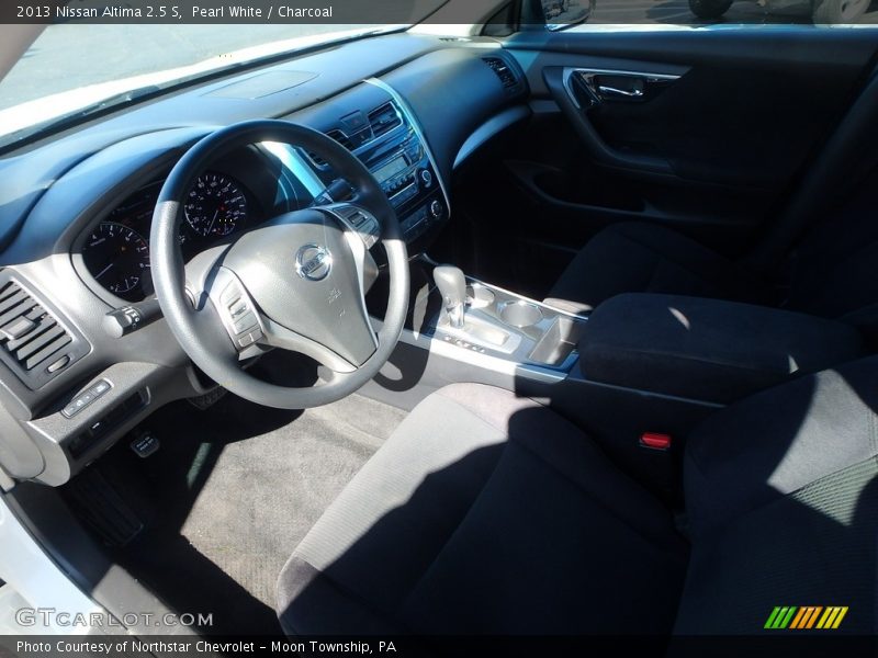 Pearl White / Charcoal 2013 Nissan Altima 2.5 S